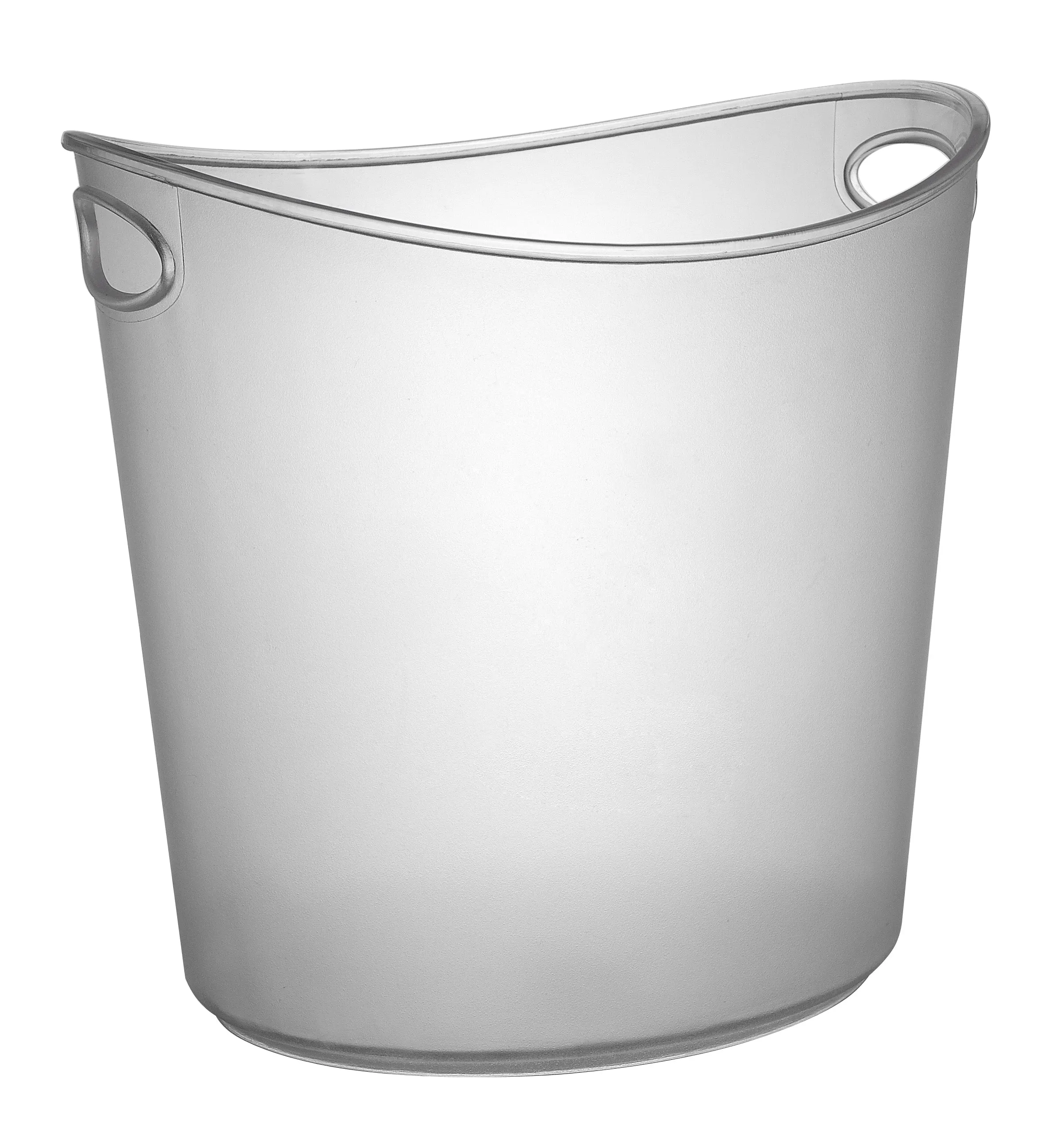 1 GALLON OVAL ICE BUCKET, CLEAR (6 BUCKETS/CASE)