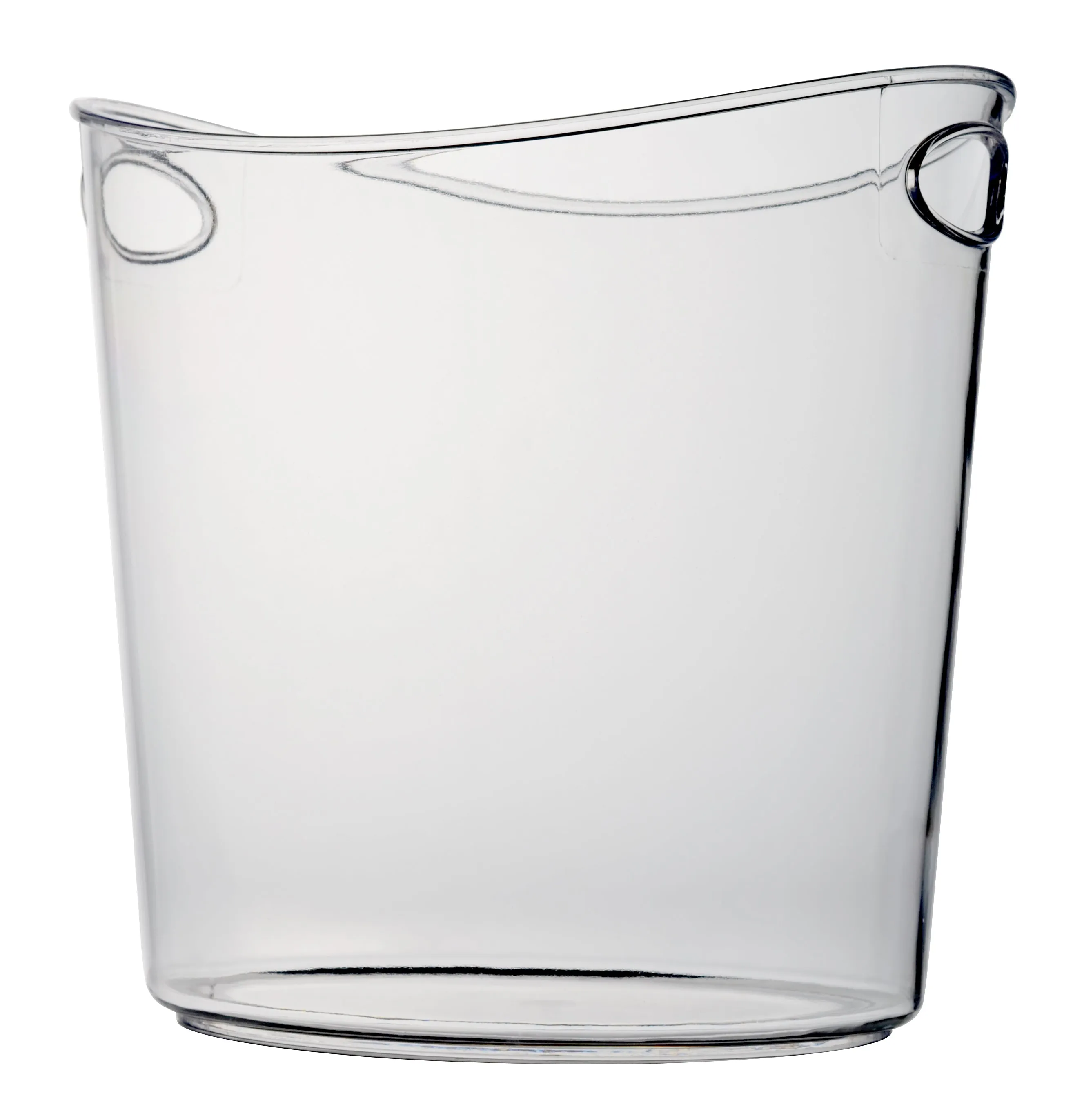 1 GALLON OVAL ICE BUCKET, CLEAR (6 BUCKETS/CASE)