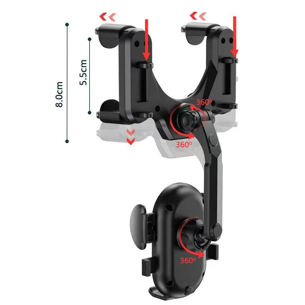 1080 Rotation Car Phone Holder Clip