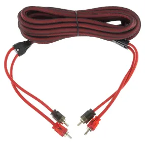 12' Foot RCA Cable OFC Interconnect DS18 R12 Competition Rated Performance Red