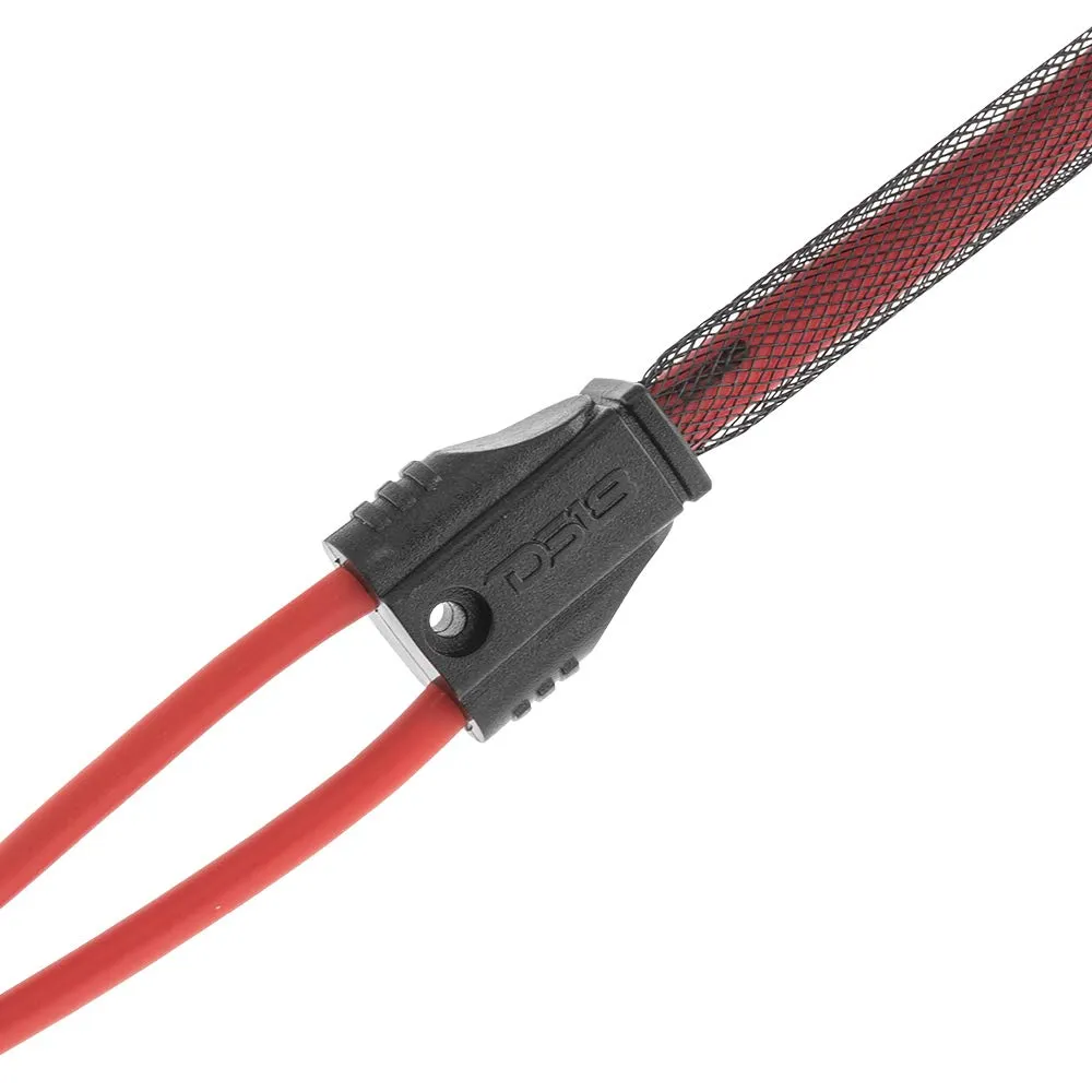 12' Foot RCA Cable OFC Interconnect DS18 R12 Competition Rated Performance Red