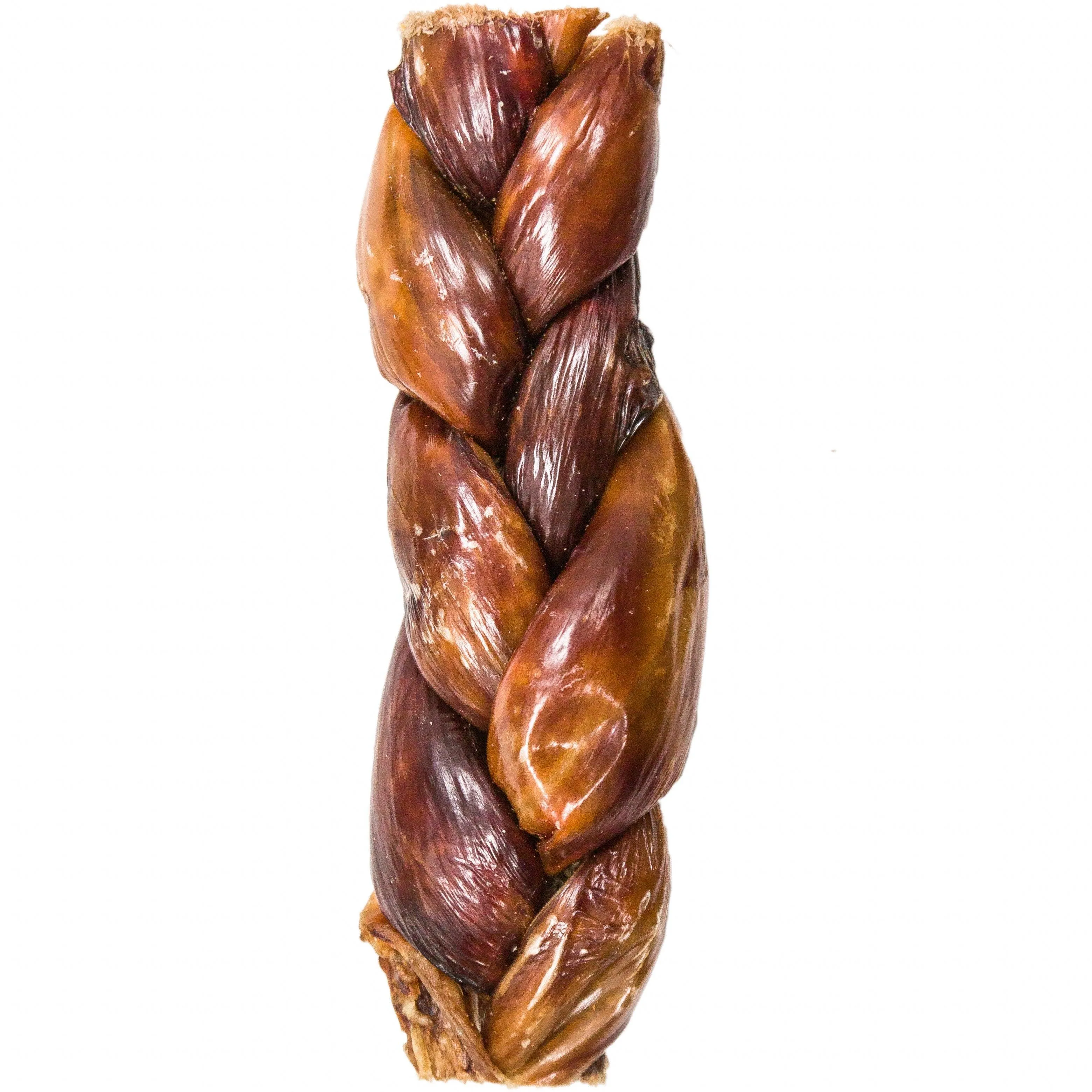 12" Braided Beef Esophagus Gullet Treats for Large & Extra Large Dogs