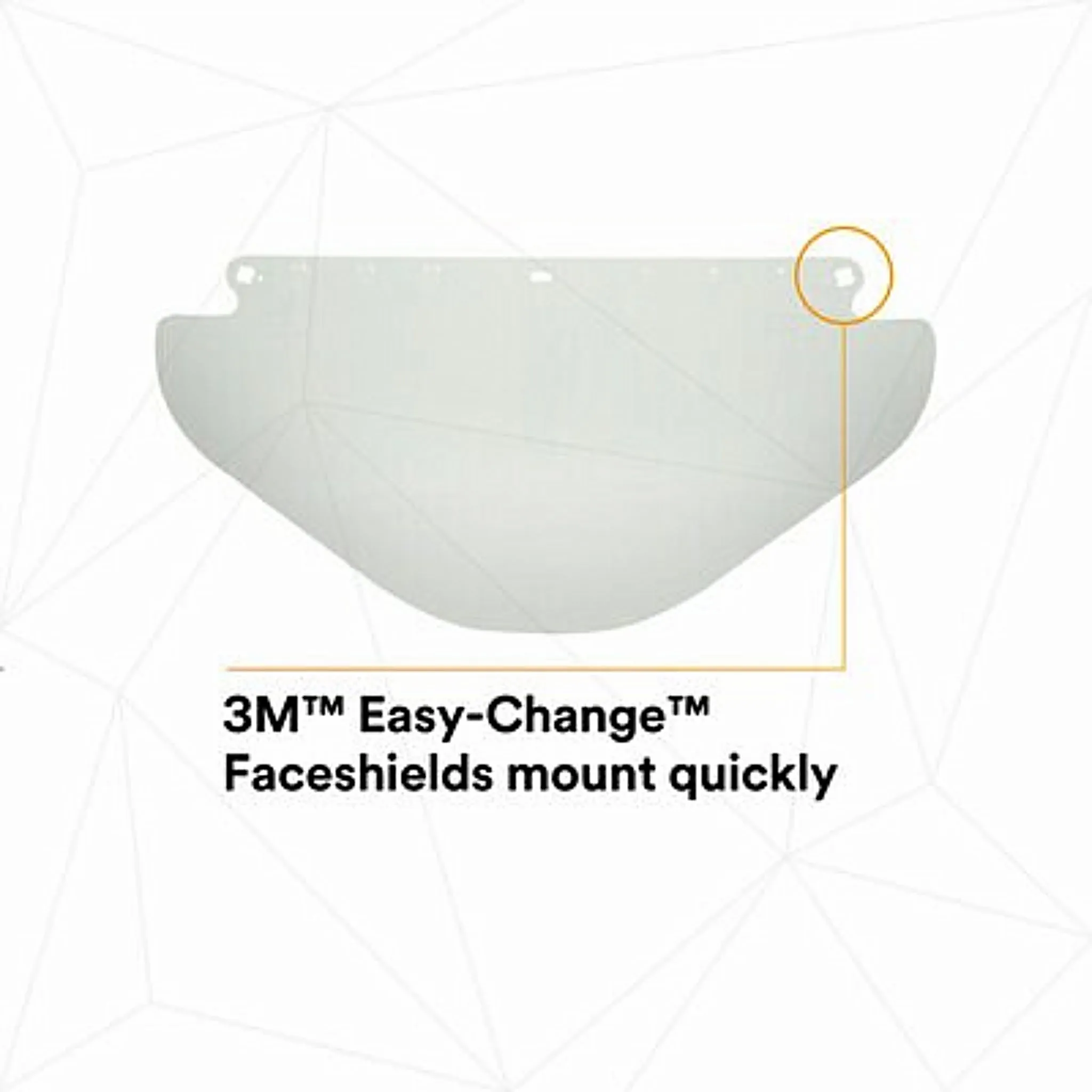 3M Wide Clear Polycarbonate Faceshield WP96X 82582-00000, Flat Stock 25EA/Case