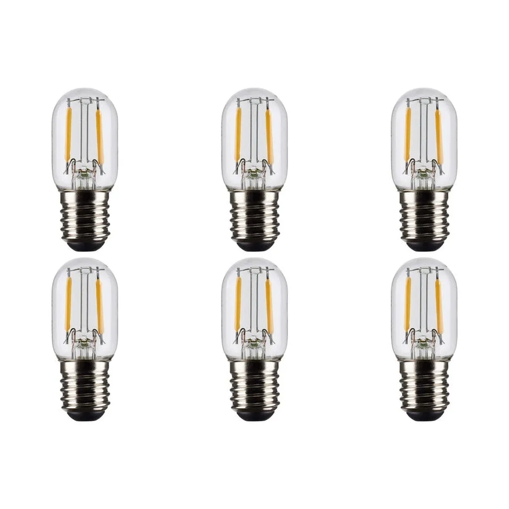 3W T6.5 LED - Clear - Intermediate base - 90 CRI - 3000K - 6-Pack