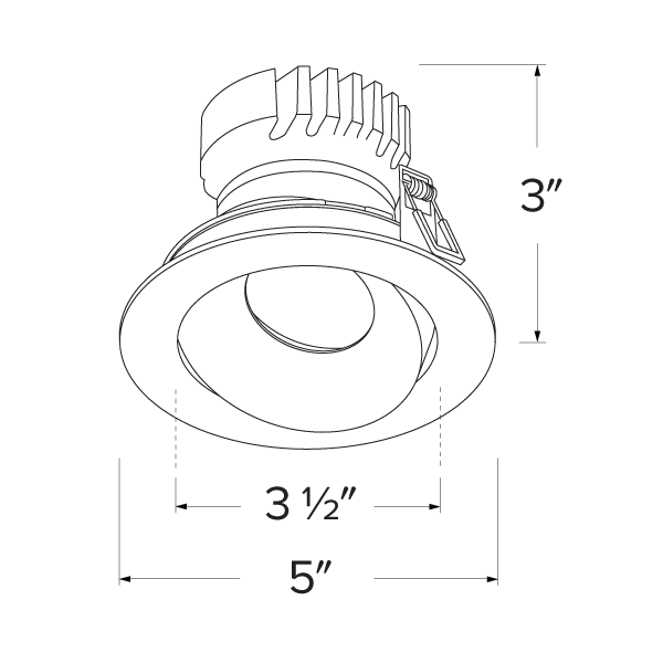 4 in Canless Round Directional Gimbal