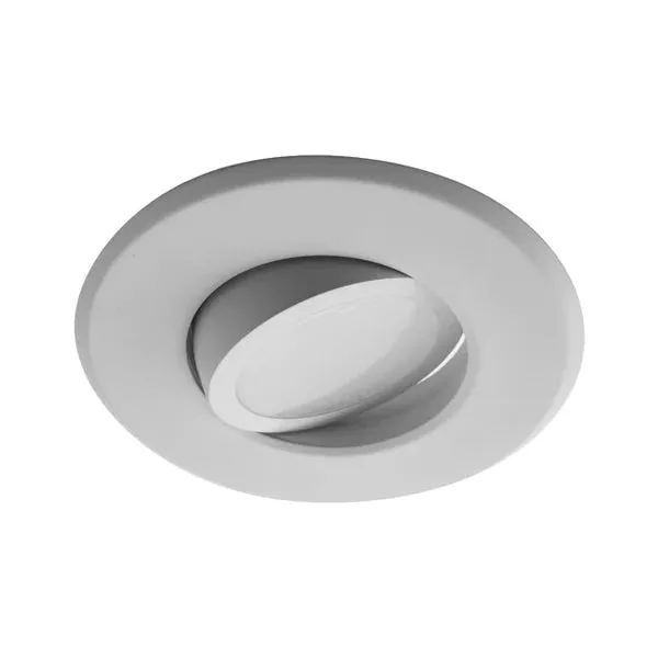 4 in. White Gimbal LED Recessed Downlight, 5000K