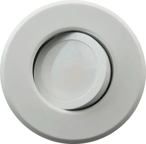 4 in. White Gimbal LED Recessed Downlight, 5000K