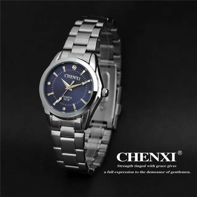 5 Fashion colors CHENXI CX021B Brand relogio Luxury Women's Casual watches waterproof watch women fashion Dress Rhinestone watch