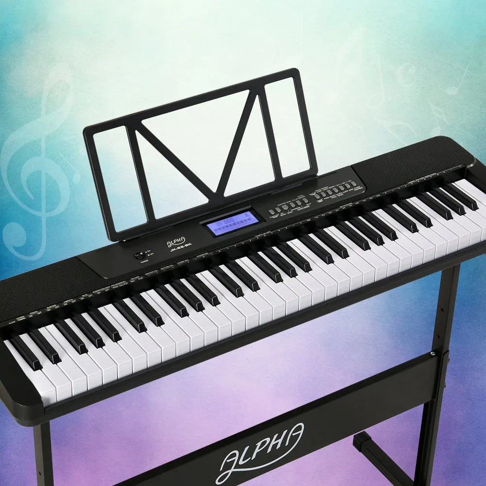 61-Key Touch-Sensitive Electric Piano Keyboard Set, Alpha