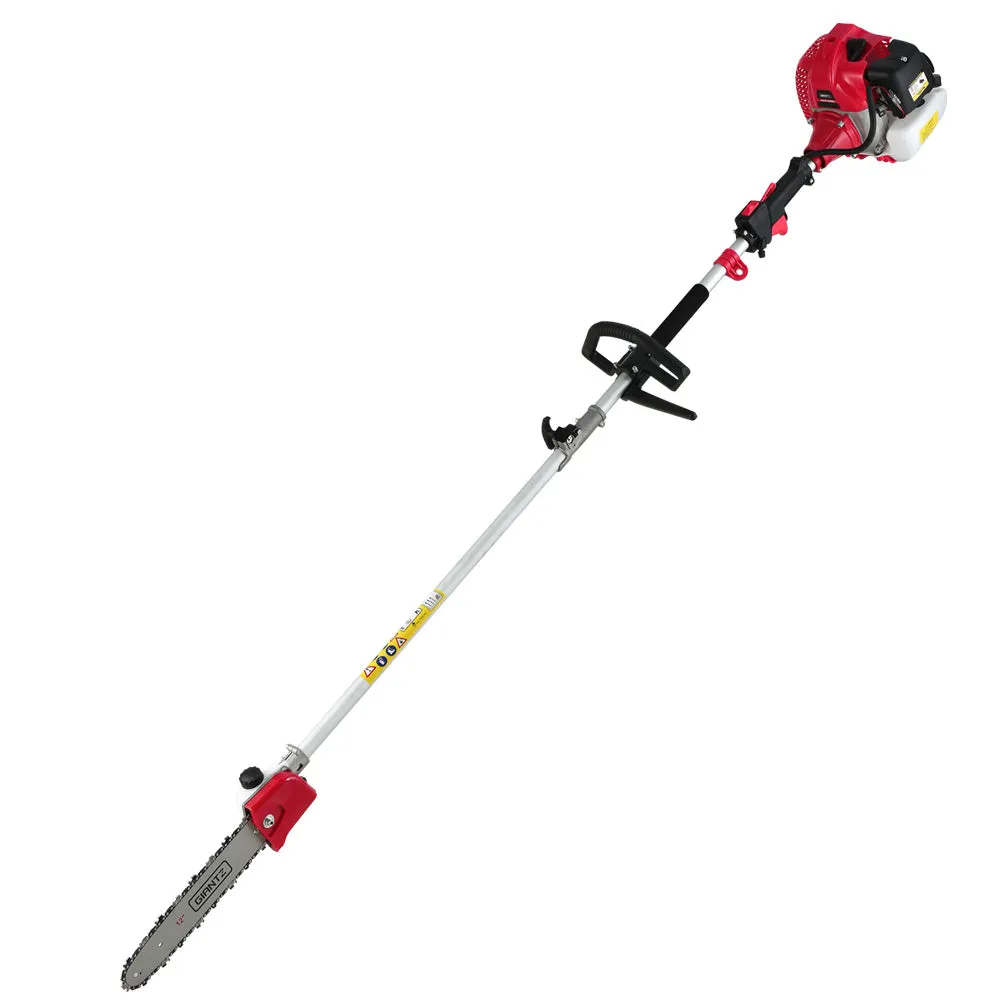 62cc 7-in-1 Pole Chainsaw, Hedge Trimmer, Brush Cutter - Giantz