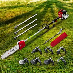 62CC 9-in-1 Petrol Gardening Multi-Tool Set - Giantz