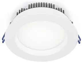 6" Round Regressed Plenum Rated 17W 120V 95° CRI 90  Wet Type IC Air-Tight Energy Star T24