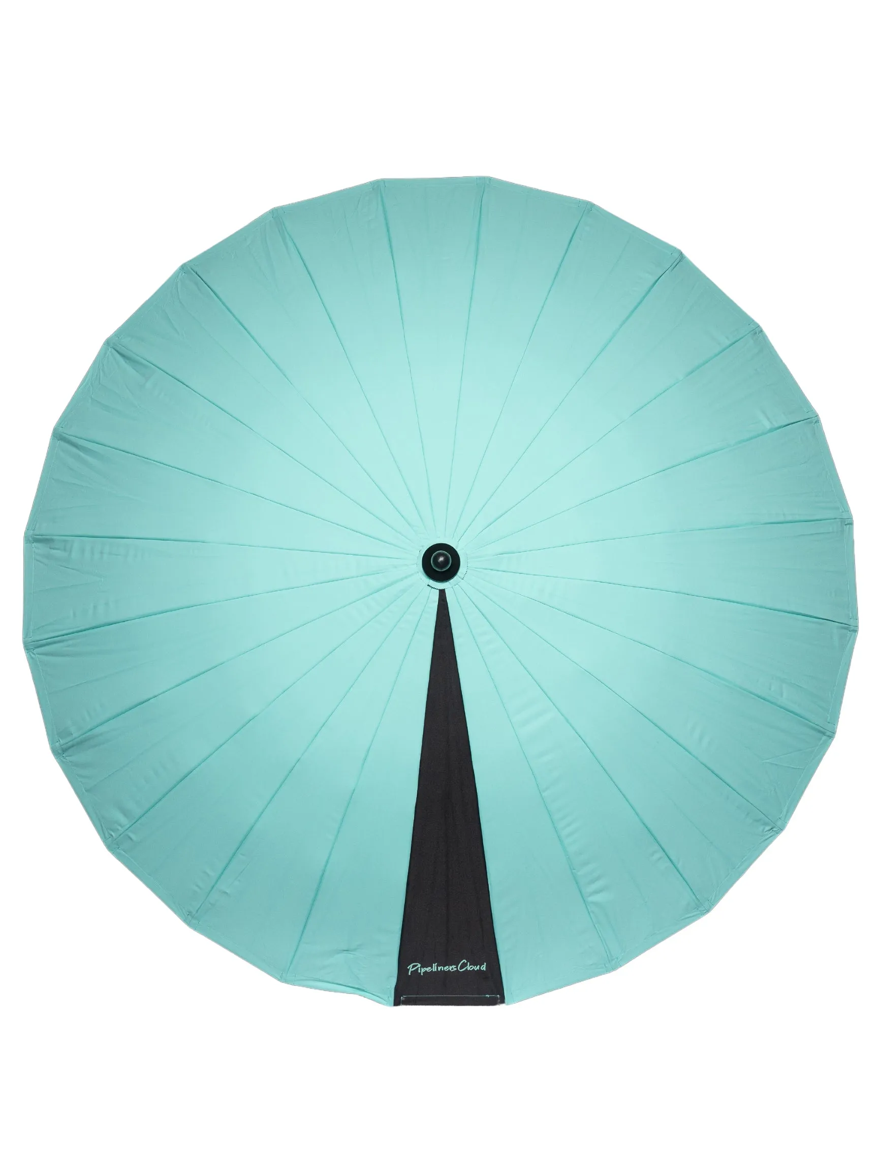 8' Yeti Teal Pipeliners cloud Umbrella and Slam Pole Holder