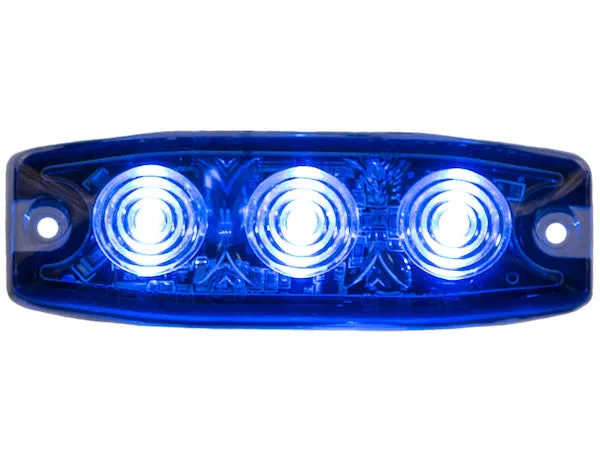 8892234 - ULTRA THIN 3.5 INCH BLUE LED STROBE LIGHT