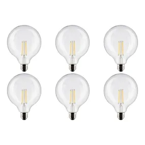 8W G40 LED - Clear - Medium base - 90 CRI - 4000K - 120V - 6PK