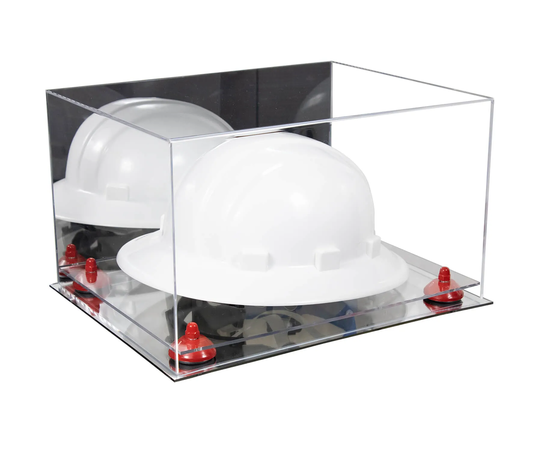 Acrylic Large Helmet - Large Safety Helmet Display Case - Mirror (V13/A082)