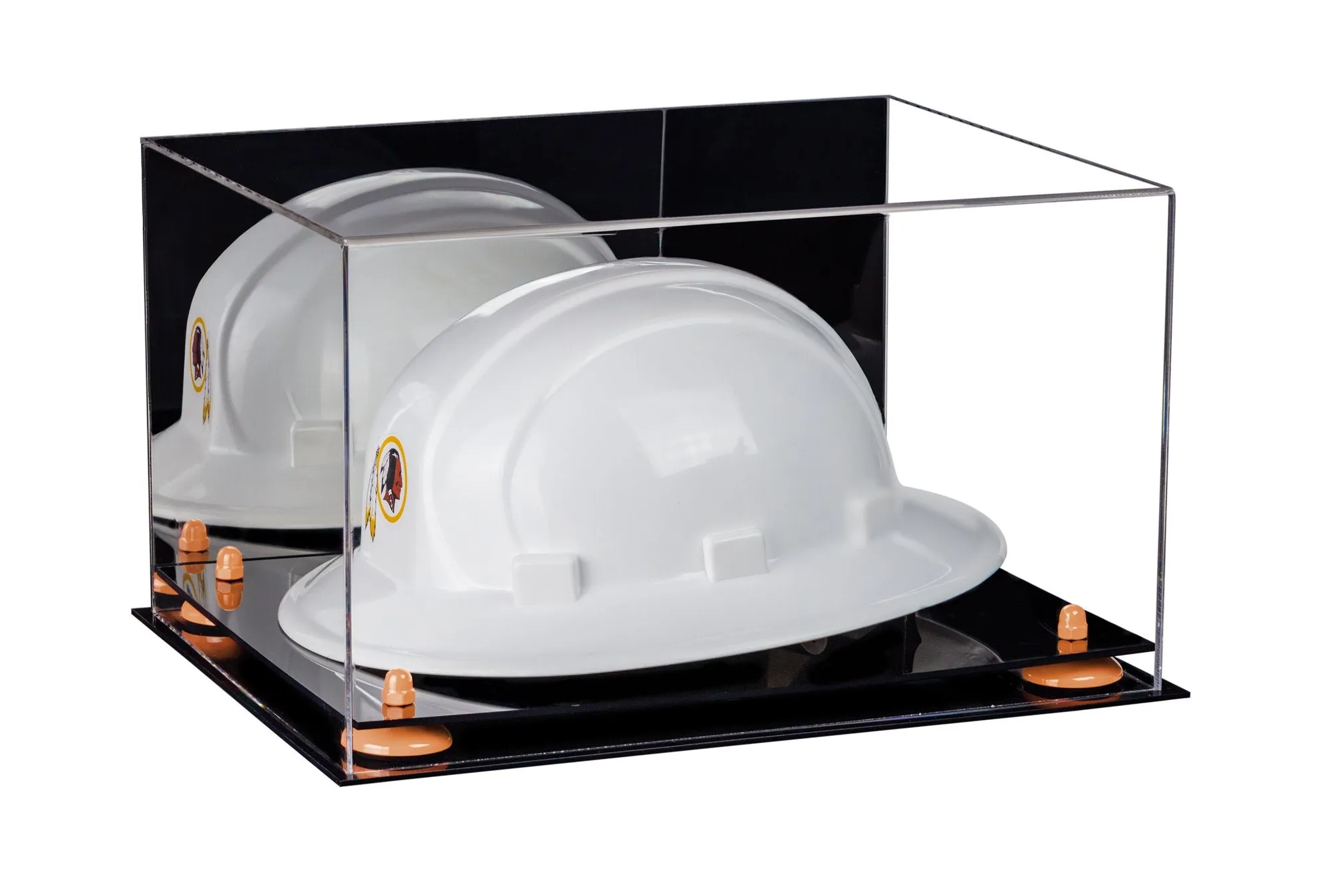 Acrylic Large Helmet - Large Safety Helmet Display Case - Mirror (V13/A082)