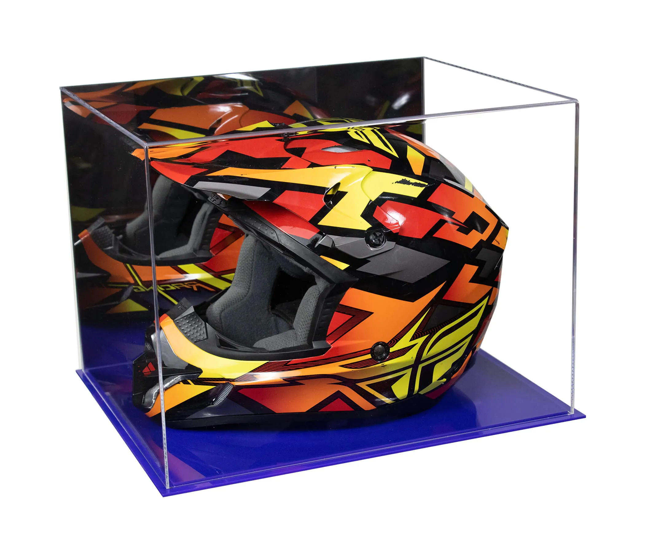 Acrylic Motorcycle Helmet Display Case Helmet Display Case - Mirror (A024-B/V61B)