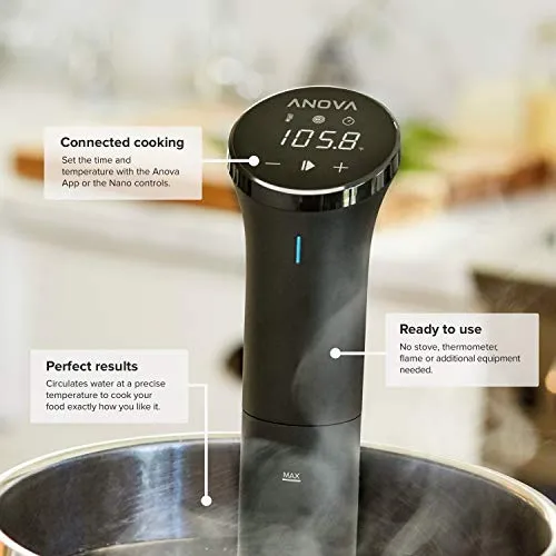 Anova Culinary Sous Vide Precision Cooker Nano | Bluetooth | 750W | Anova App Included