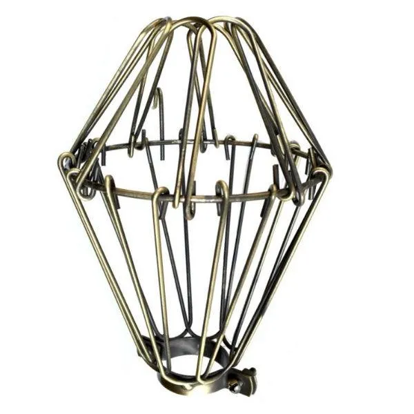 Antique Brass Small Wire Lamp Guard - Cage