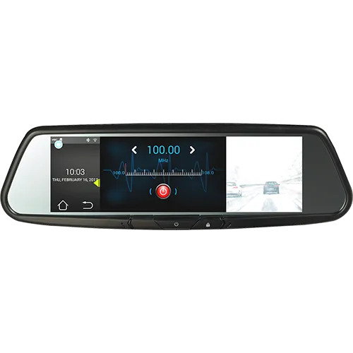 Audiovox RVM740SM - 7.8" Android Based Smart Touch-Free Bluetooth Rearview Mirror DVR