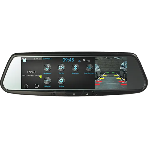 Audiovox RVM740SM - 7.8" Android Based Smart Touch-Free Bluetooth Rearview Mirror DVR