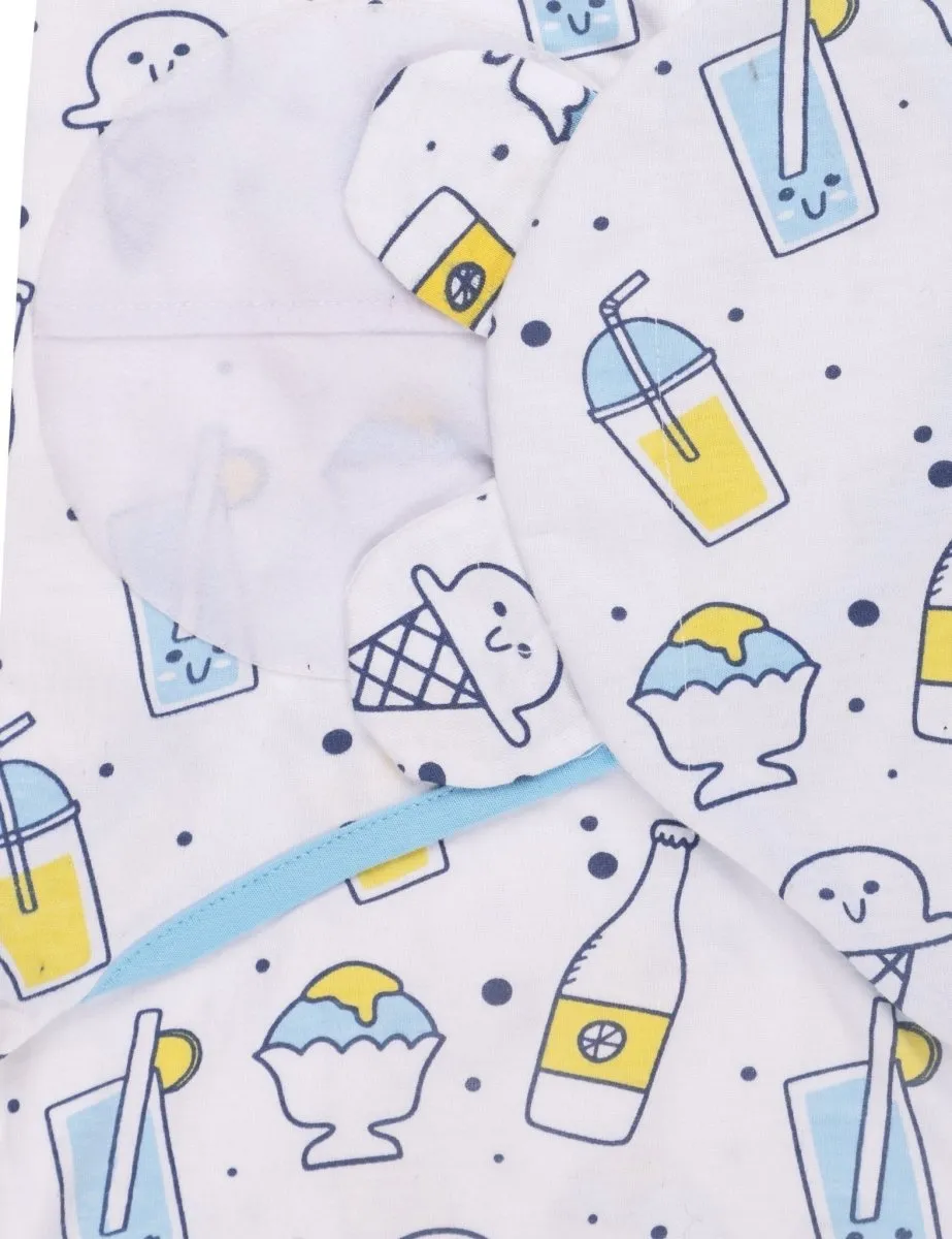 Baby Swaddle Blanket and Cap Set- My Smoothie