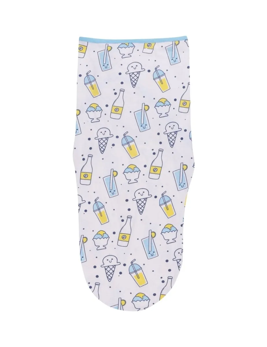 Baby Swaddle Blanket and Cap Set- My Smoothie