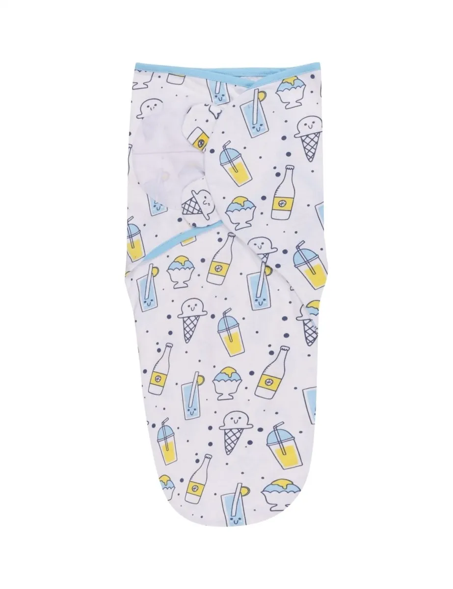 Baby Swaddle Blanket and Cap Set- My Smoothie