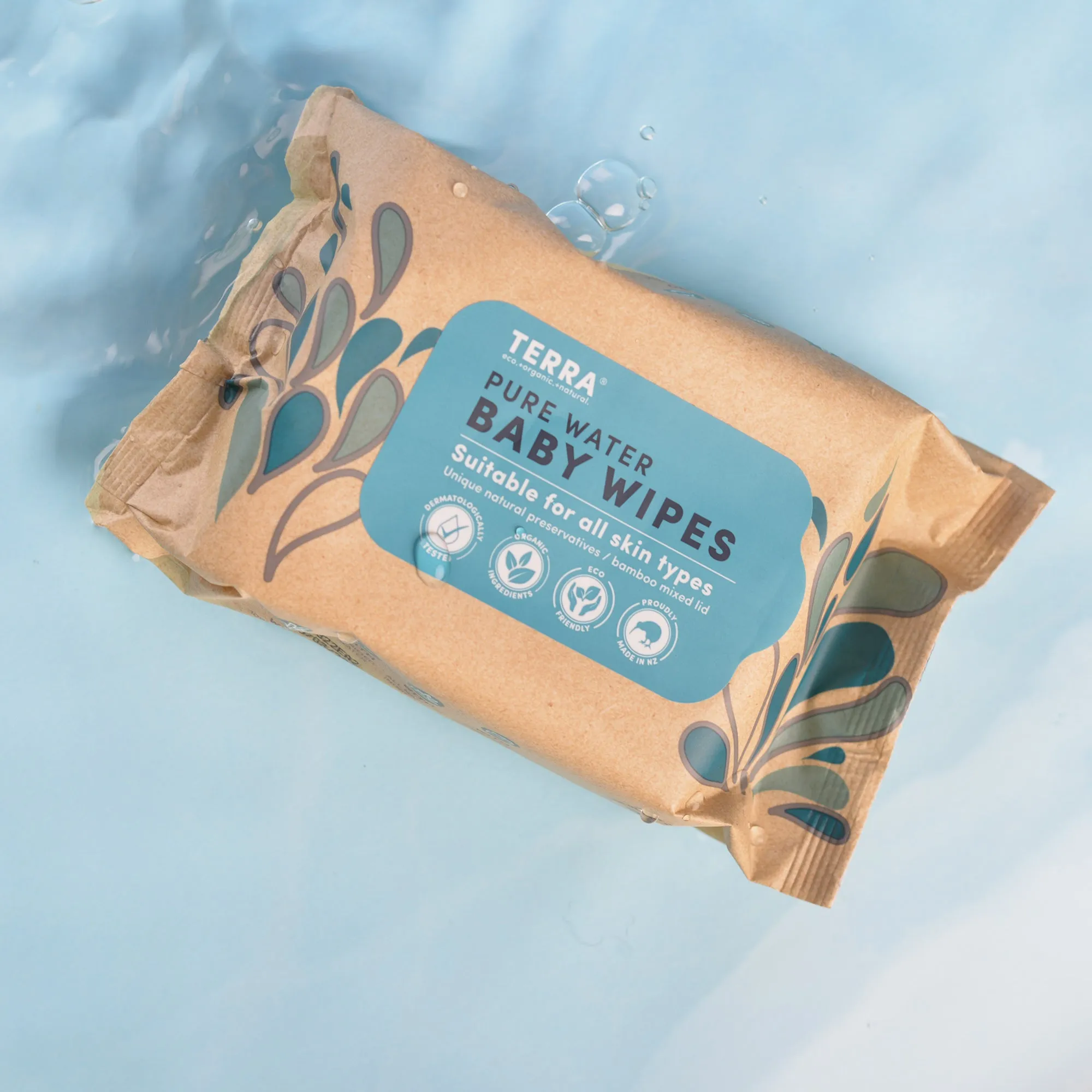 Bamboo Baby Wipes-Pure NZ Water Travel Pack (10 Pack) Bundle