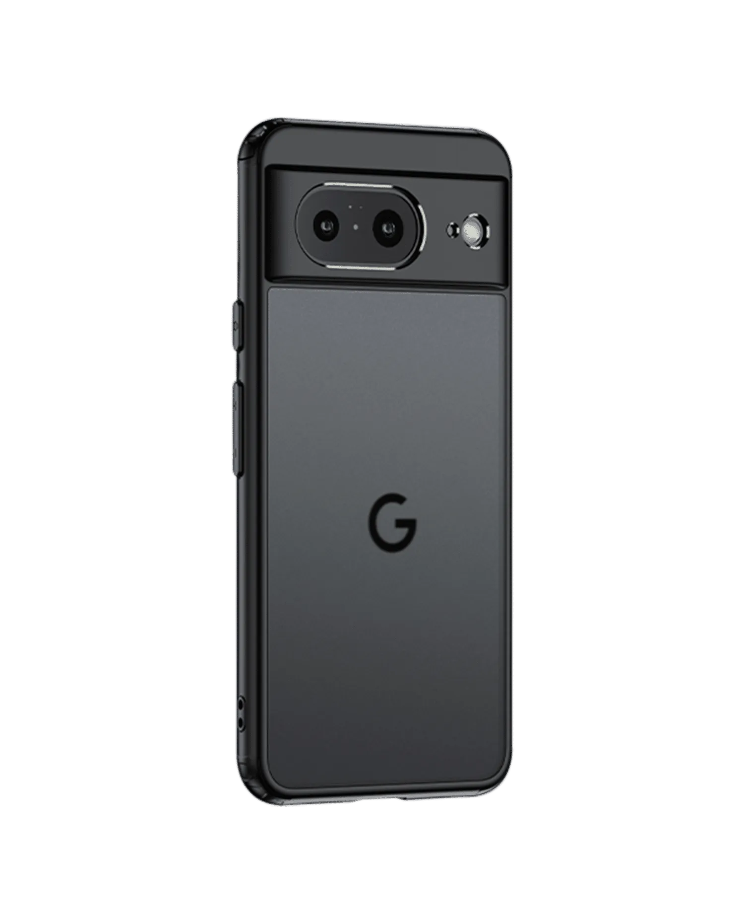 Black Frosted Clear Case Cover For Google Pixel 8