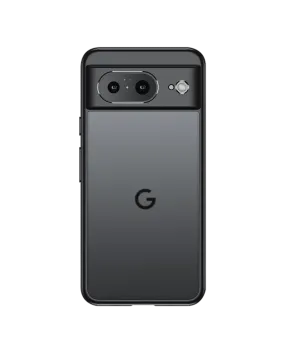 Black Frosted Clear Case Cover For Google Pixel 8