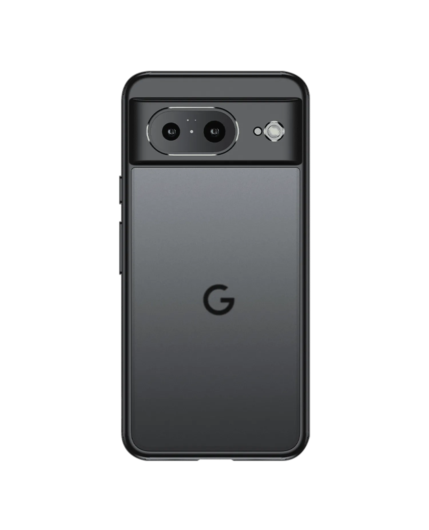 Black Frosted Clear Case Cover For Google Pixel 8