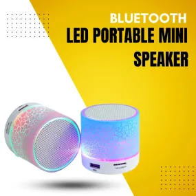 Bluetooth Speaker Led Portable Mini Wireless Speaker Player USB Radio Fm Mp3