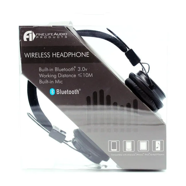 Bluetooth Wireless Stereo Headphones in Black