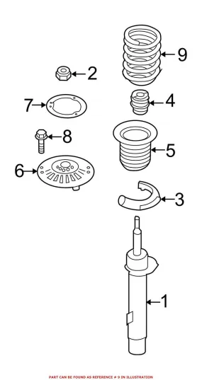 BMW Coil Spring – Front 31336851718