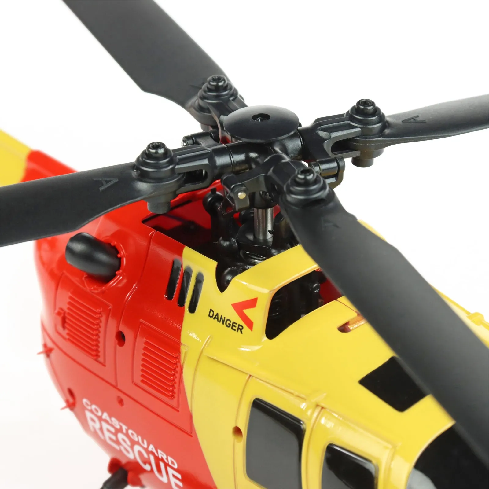 BO-105 Scale 250 Flybarless Helicopter with 6 Axis Stabilisation and Altitude Hold (Yellow/Red)