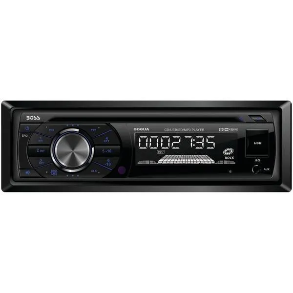 BOSS Audio Systems 506UA Single-DIN In-Dash CD AM-FM-MP3 Receiver