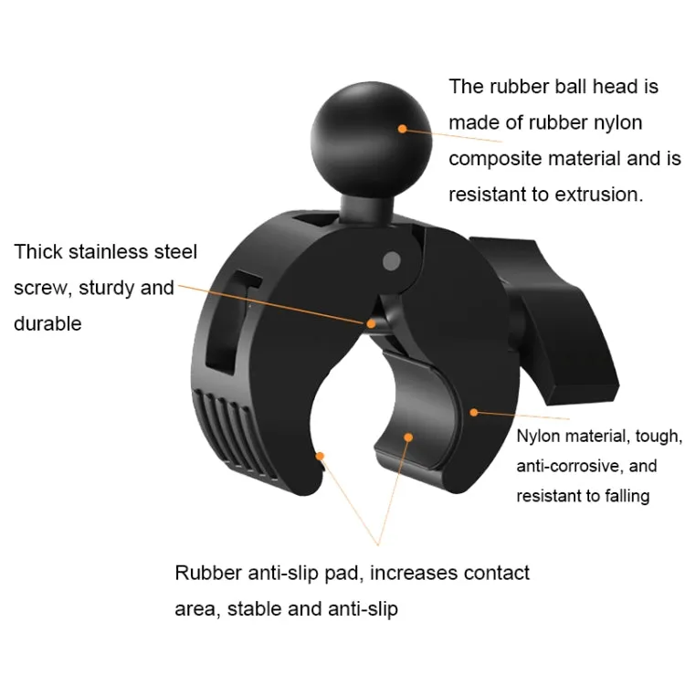 Camera Phone Holder Ball Head Base Live Riding Shooting Handlebar Rotating Clamp(Quick Release)