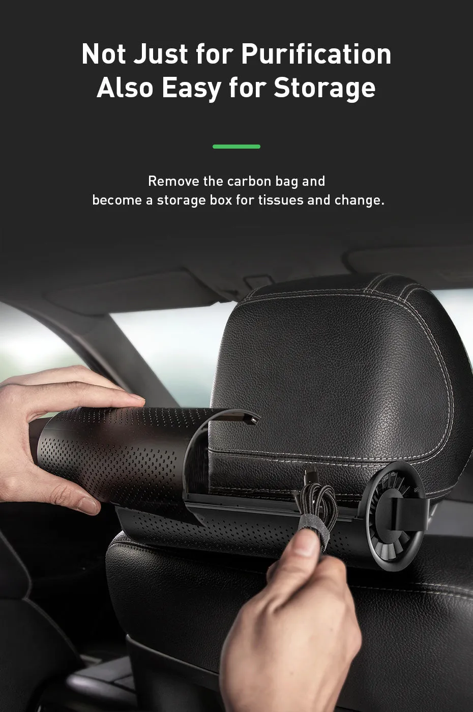 Car Back Seat Portable Ionizer Humidifier