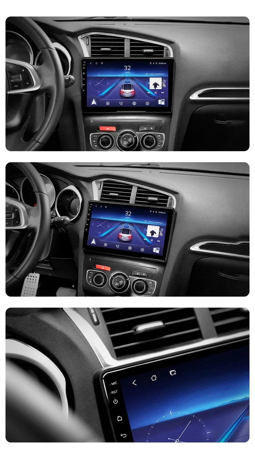 Car Dealz 10.2" Android 10.0 Citroen C4 2013-2016 w CAM In Dash Plus OEM Fascia