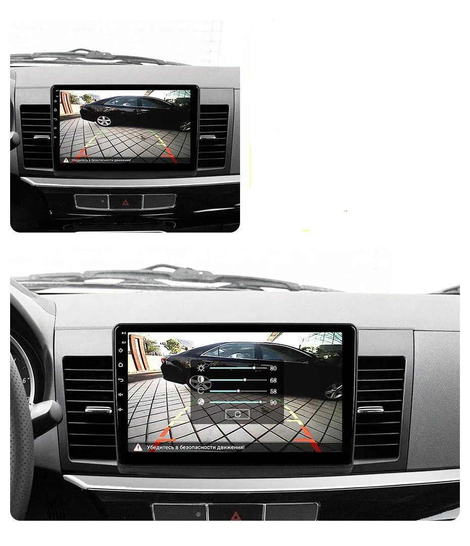 Car Dealz 10.2" Android 10.0 Mitsubishi Lancer 10 CY 2007-2012 w CAM In Dash Plus OEM Fascia