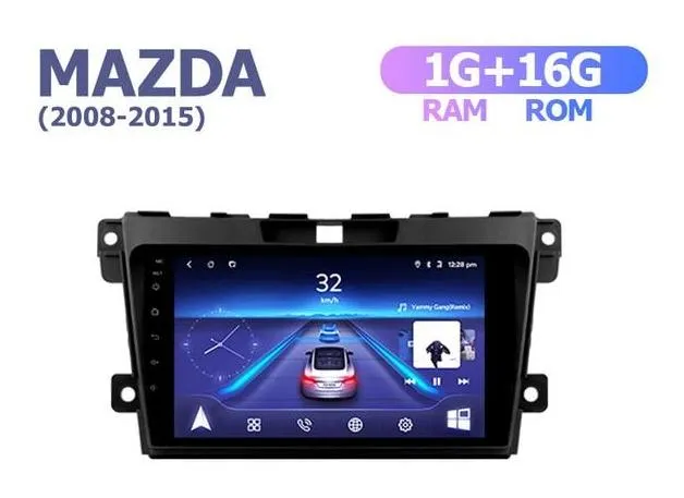 Car Dealz 9" Android 10.0 For Mazda CX-7 2008-2015 w CAM In Dash Plus OEM Fascia