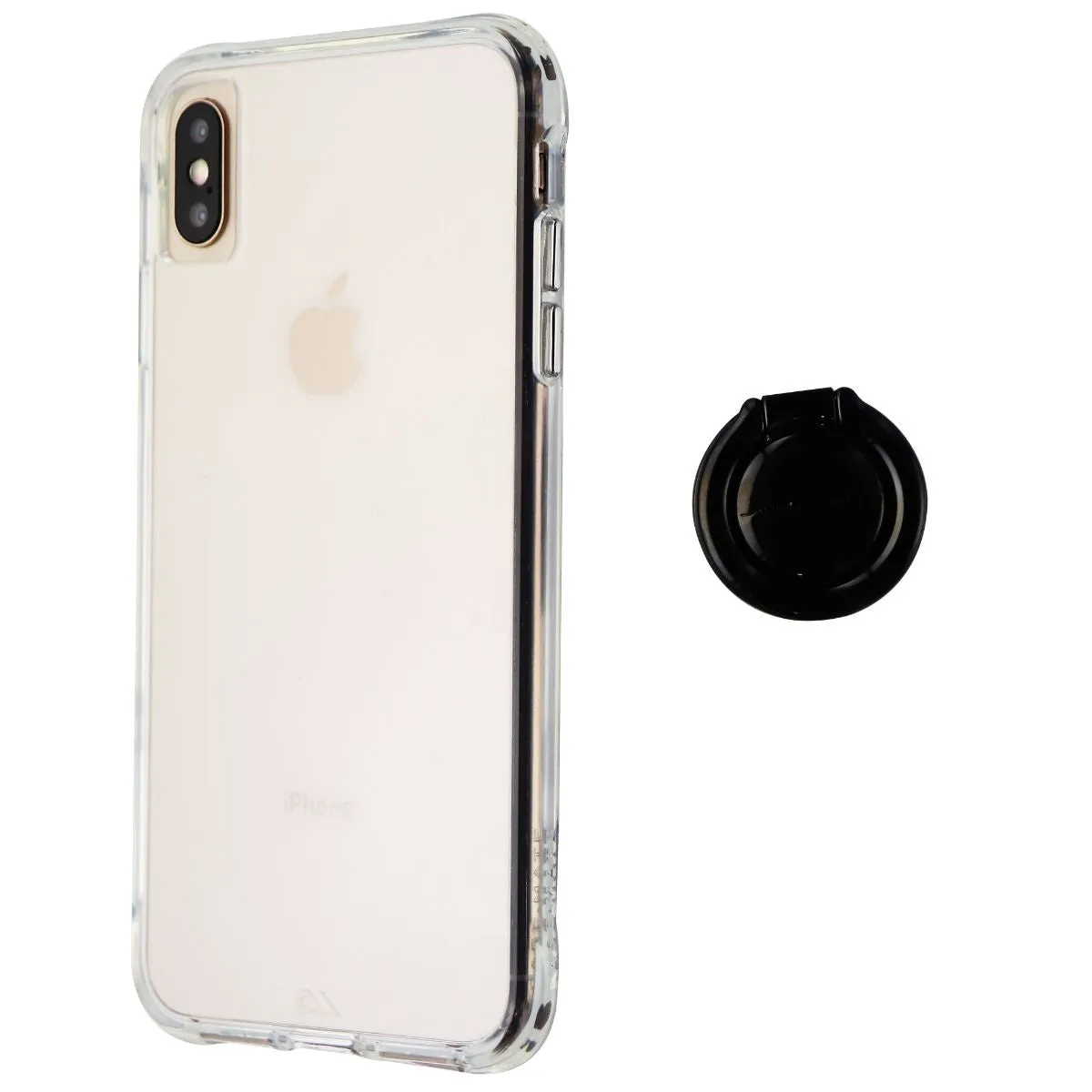 Case-Mate Tough Series Hard Case with Finger Loop Ring for iPhone XS Max - Clear