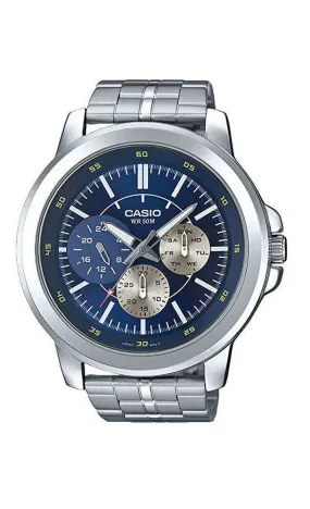 Casio MTP-X300D-2EVD Silver Stainless Steel Watch for Men