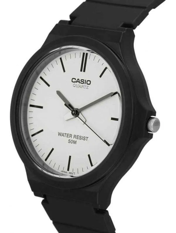 Casio MW-240-7EVDF Black Resin Strap Watch for Men