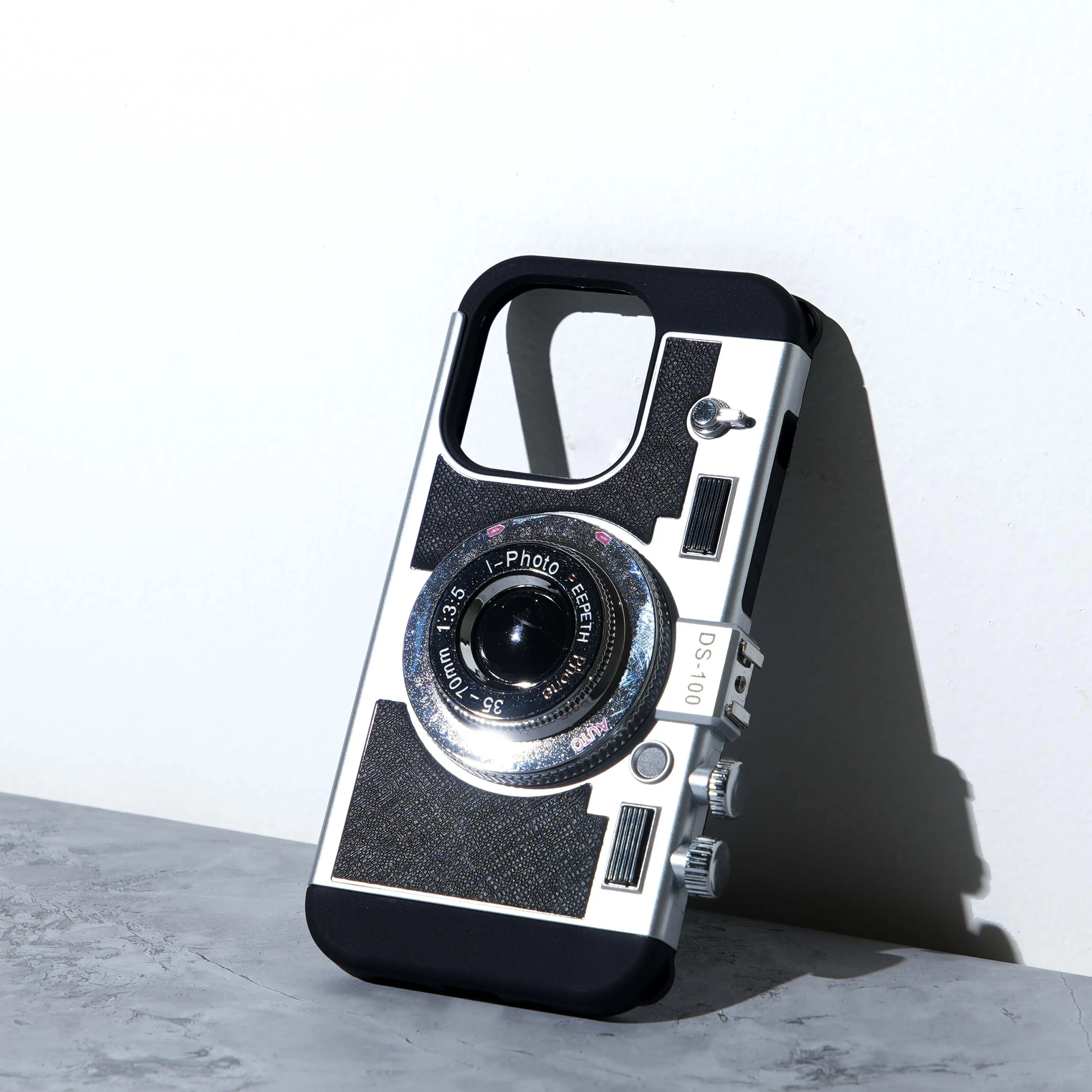 Chokore 3D Camera Crossbody Cover (Black) for iPhone