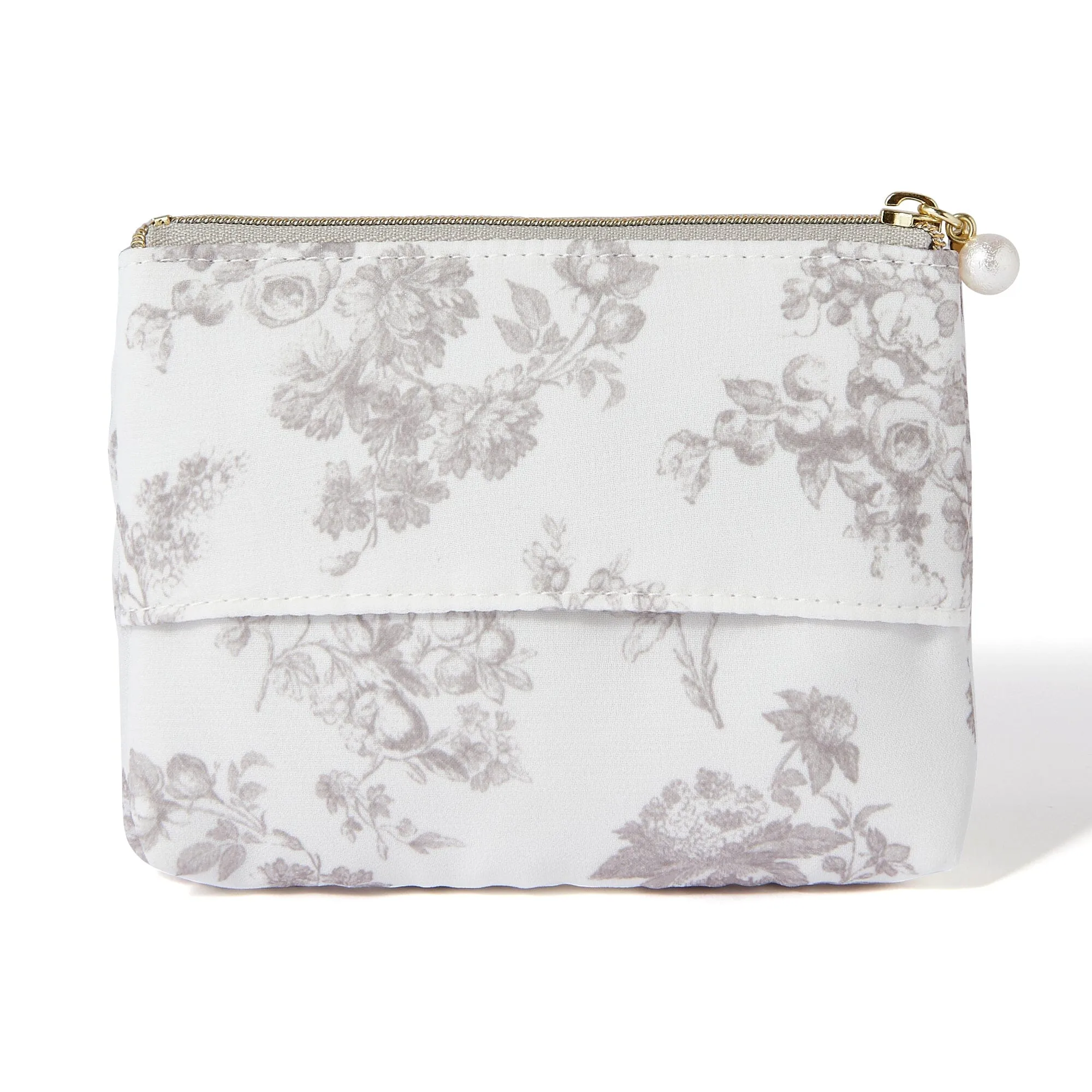 Classic Flower Tissue Pouch Beige