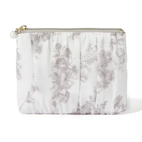 Classic Flower Tissue Pouch Beige