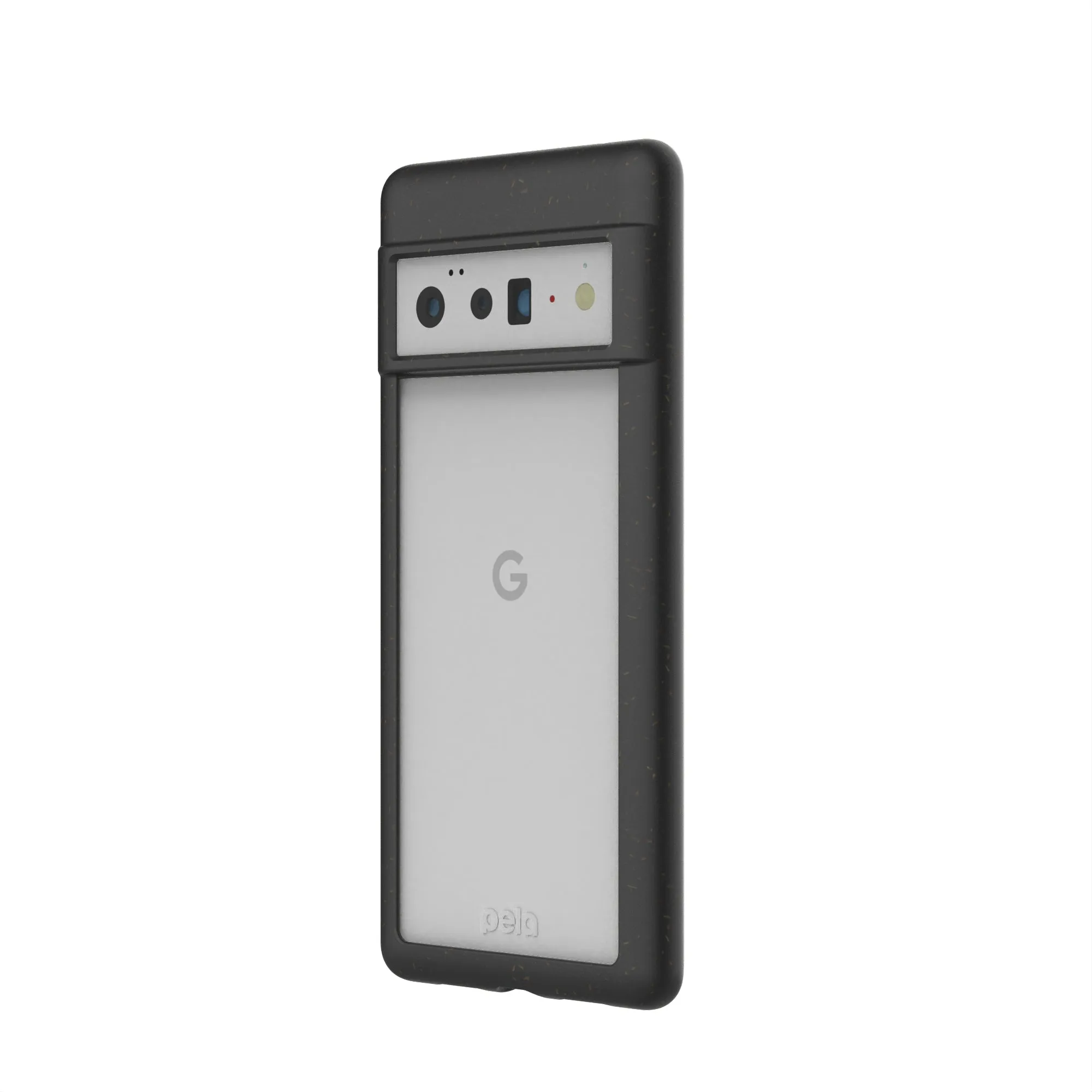 Clear Google Pixel 6 Pro Case with Black Ridge